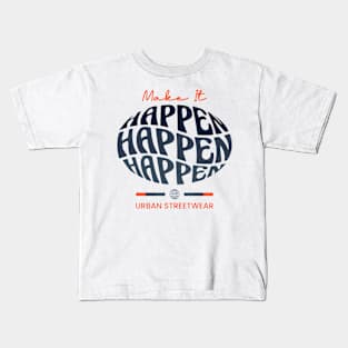 Streetwear Design Typography Kids T-Shirt